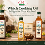 Wood-pressed, cold-pressed and refined cooking oils comparison