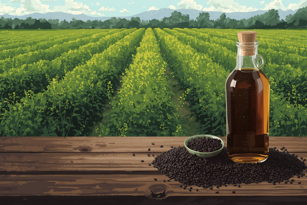 Bold & Powerful: The Ayurvedic Benefits of Wood-Pressed Black Mustard Oil for Hair, Skin, and Immunity