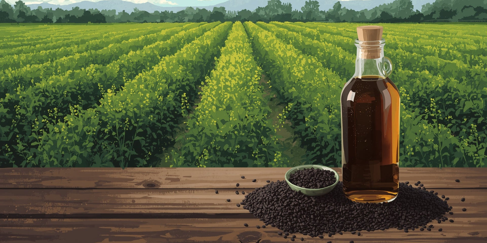 Bold & Powerful: The Ayurvedic Benefits of Wood-Pressed Black Mustard Oil for Hair, Skin, and Immunity