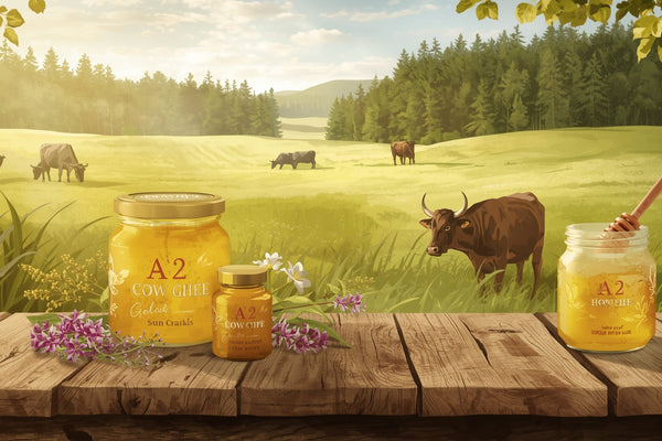 Golden Extract: Comparing A2 Cow Ghee, Buffalo Ghee, and Forest Honey for Everyday Wellness
