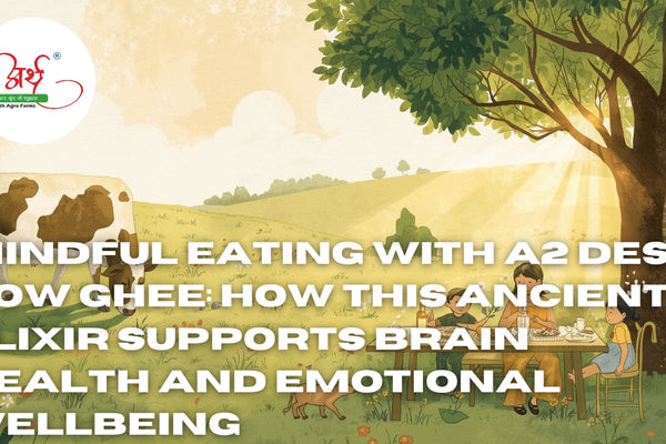 Mindful Eating with A2 Desi Cow Ghee: How This Ancient Elixir Supports Brain Health and Emotional Wellbeing