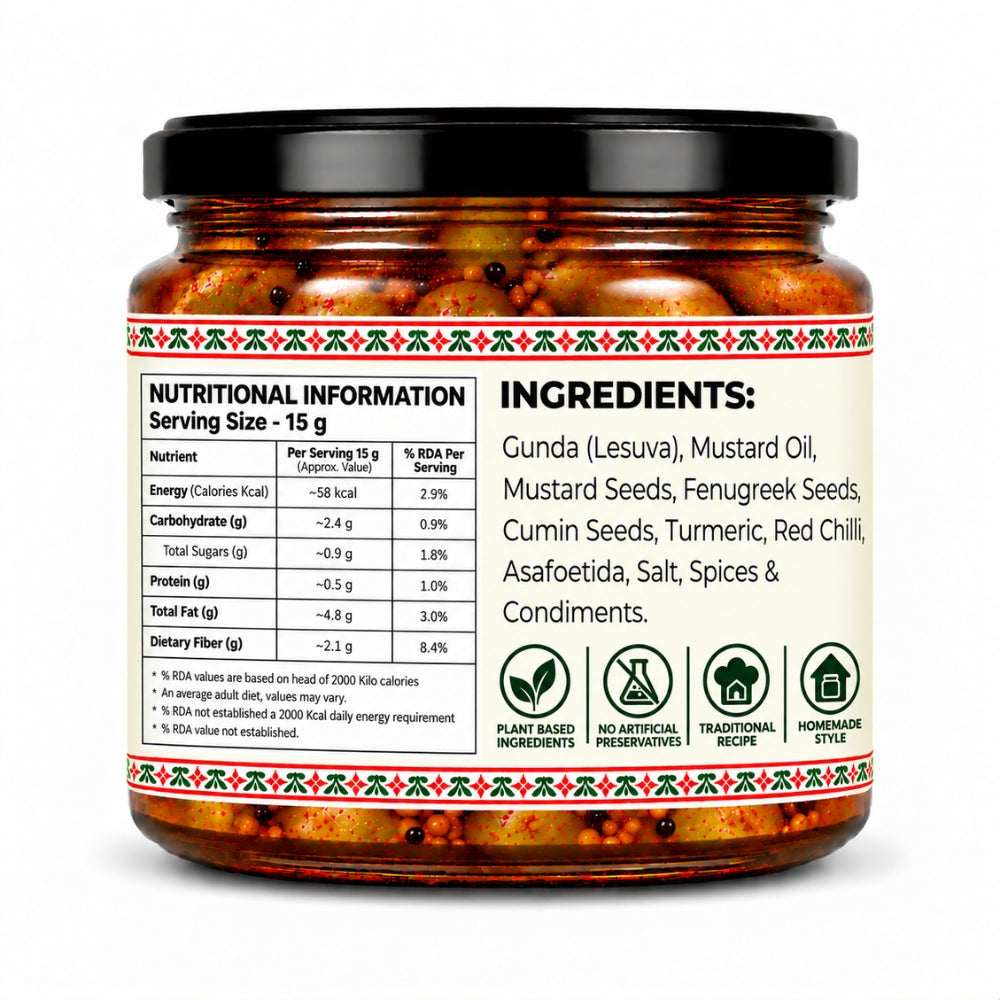Gunda (Lesuva) Ka Achaar 300g