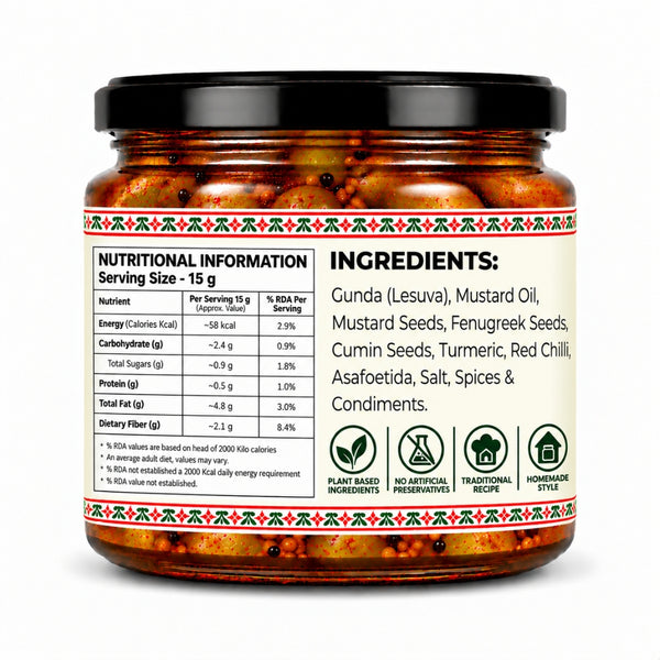 Gunda (Lesuva) Ka Achaar 300g