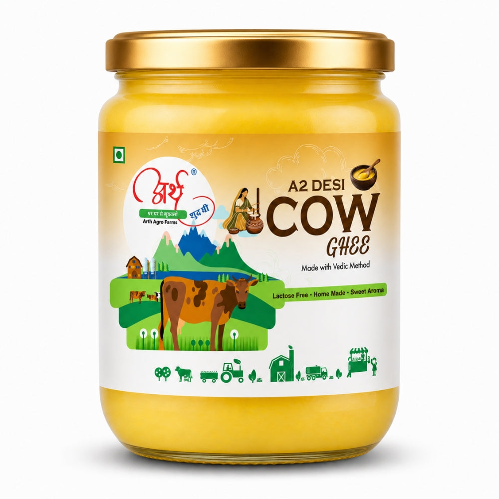 Arth Agro Farms – Pure A2 Desi Cow Ghee | Authentic Bilona Method | Healthy & Organic