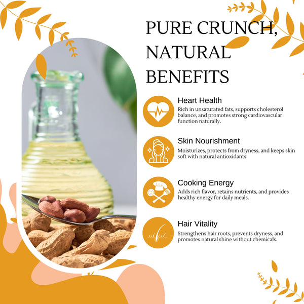 100% Pure Woodpressed Groundnut Oil