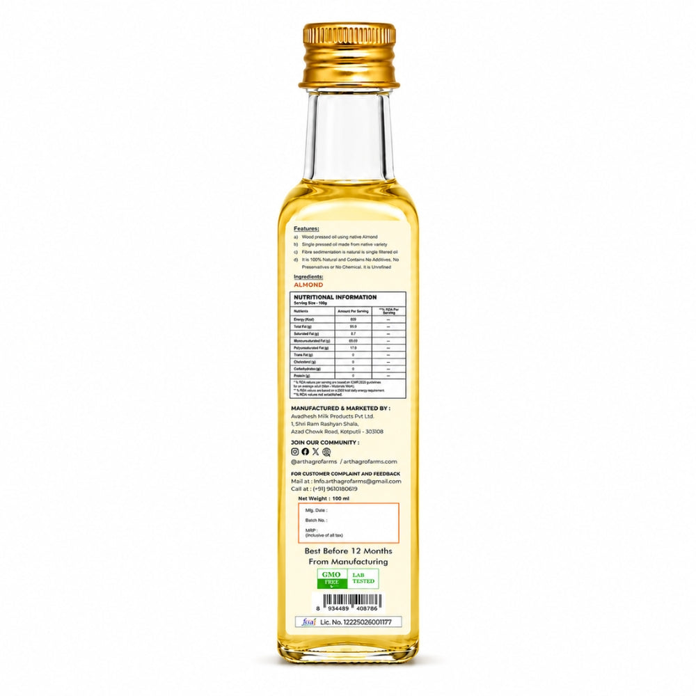 Wood Pressed Almond Oil