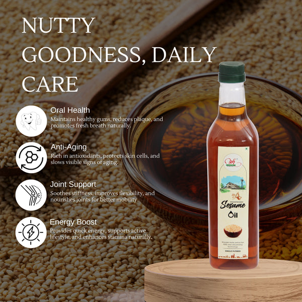 100% Pure Woodpressed Sesame Oil