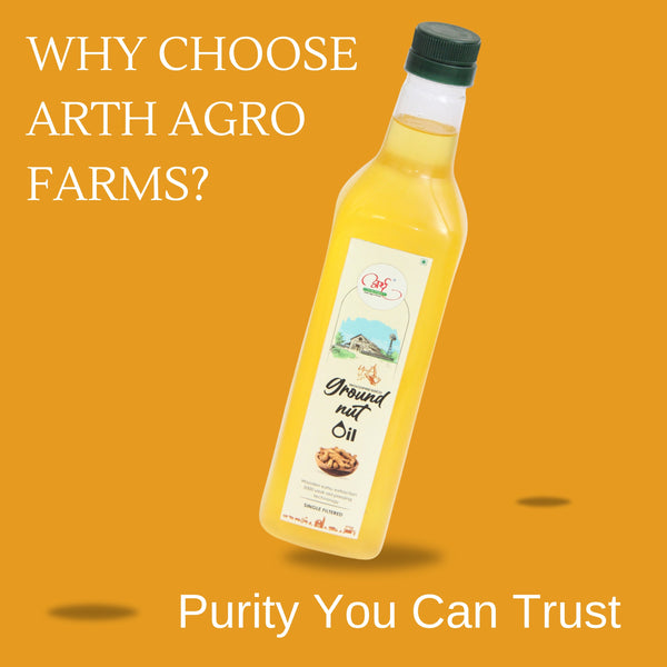 100% Pure Woodpressed Groundnut Oil