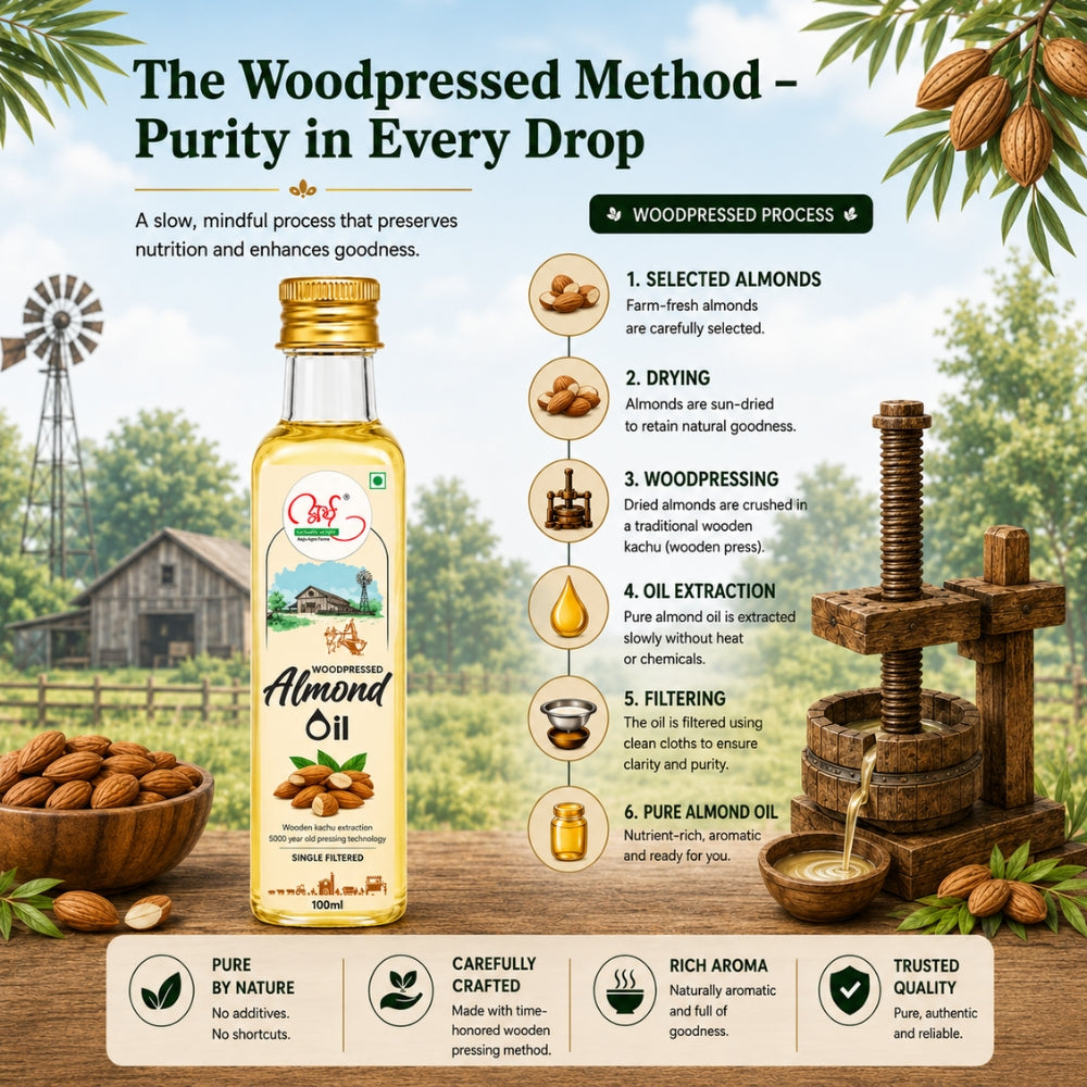 Wood Pressed Almond Oil