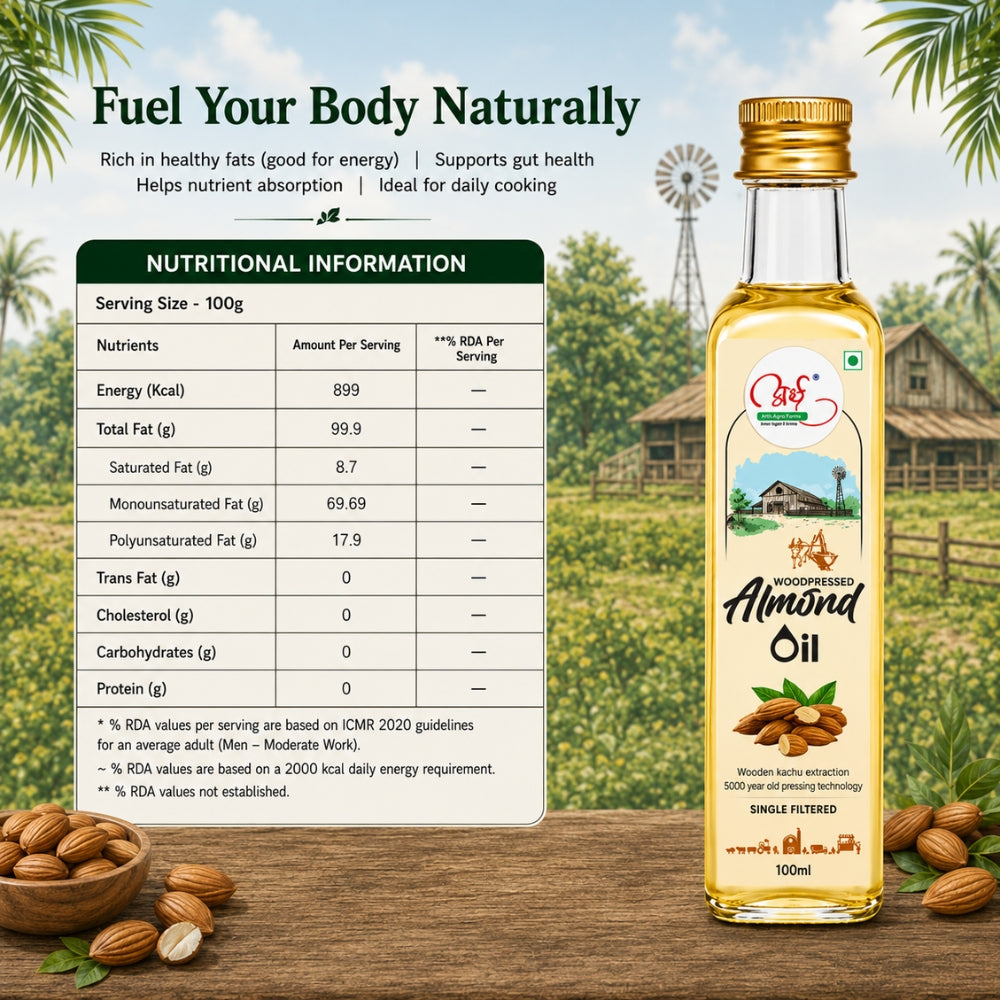 Wood Pressed Almond Oil