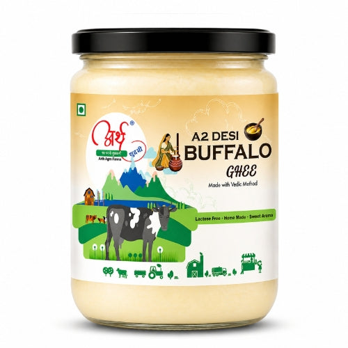 A2 Desi Buffalo Ghee – Rich, Creamy, and Traditionally Hand-Churned