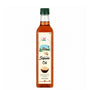 Bottle of sesame oil with a label on a white background