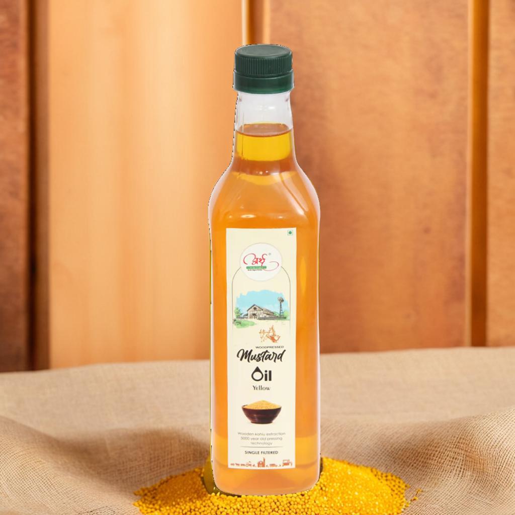 Pure Woodpressed Yellow Mustard Oil – Wood Extraction, Chemical-Free