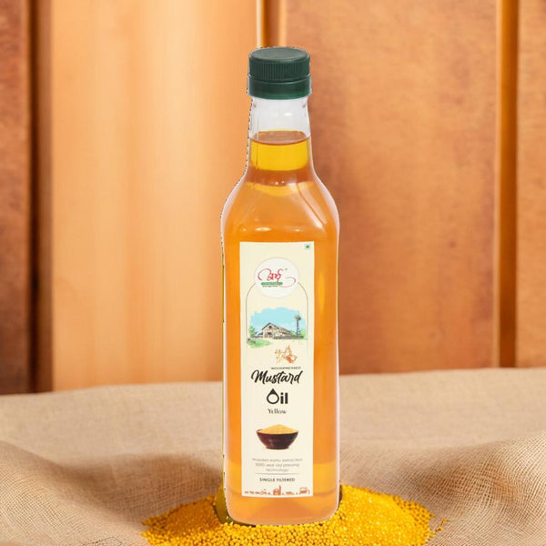 Pure Woodpressed Yellow Mustard Oil – Wood Extraction, Chemical-Free