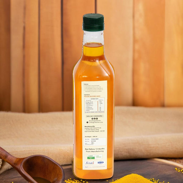 Pure Woodpressed Yellow Mustard Oil – Wood Extraction, Chemical-Free
