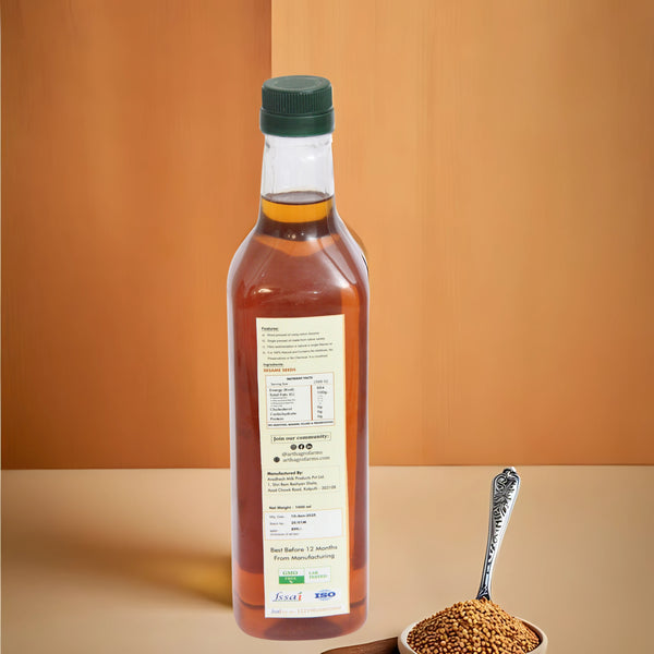 100% Pure Woodpressed Sesame Oil – Natural Hair & Skin Care